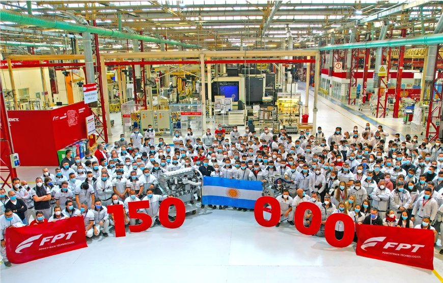 A NEW RECORD FOR FPT INDUSTRIAL: THE MILESTONE OF 150,000 ENGINES MANUFACTURED IN CÓRDOBA